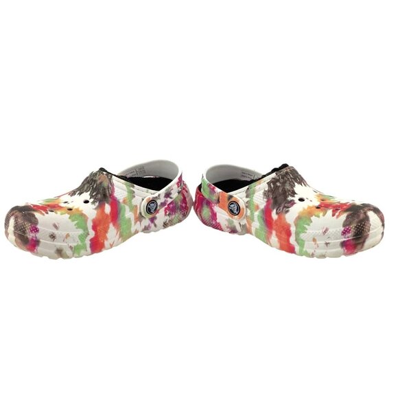 Crocs Classic Clog Tie-Dye Multicolor Youth Girls Size 1 Shoes - Picture 5 of 6